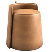 Nordic Parsons Chair Vanity Bonded Leather Armless Vanity Chair